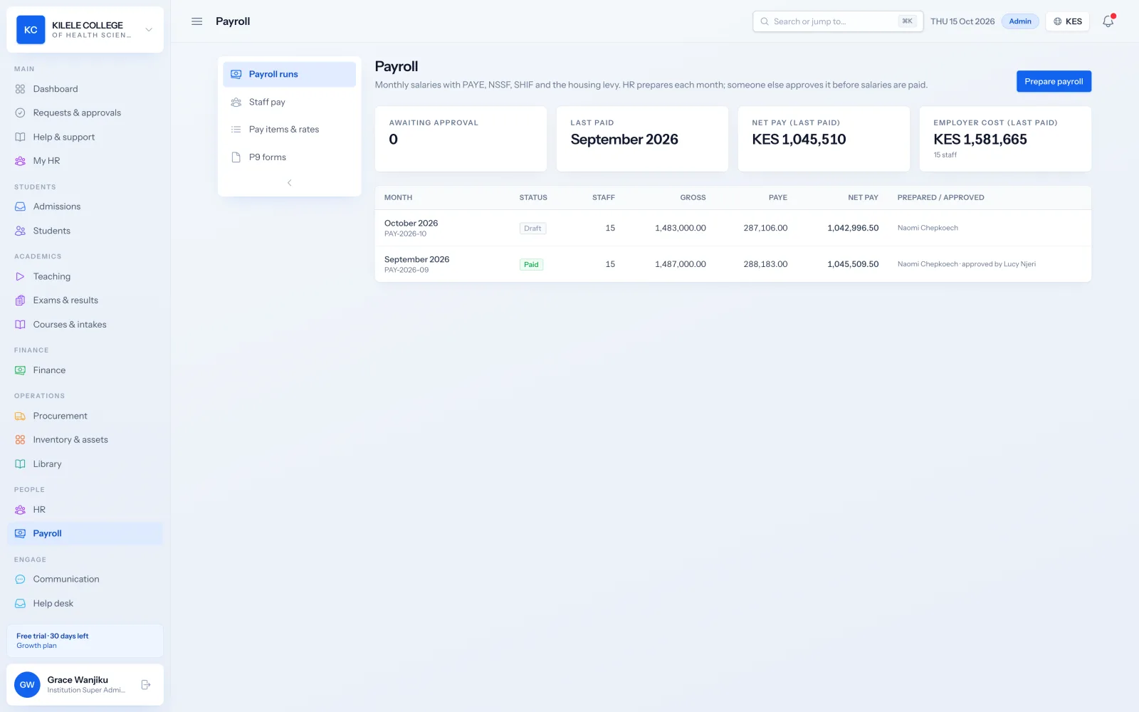 Soma360: Approval before payment