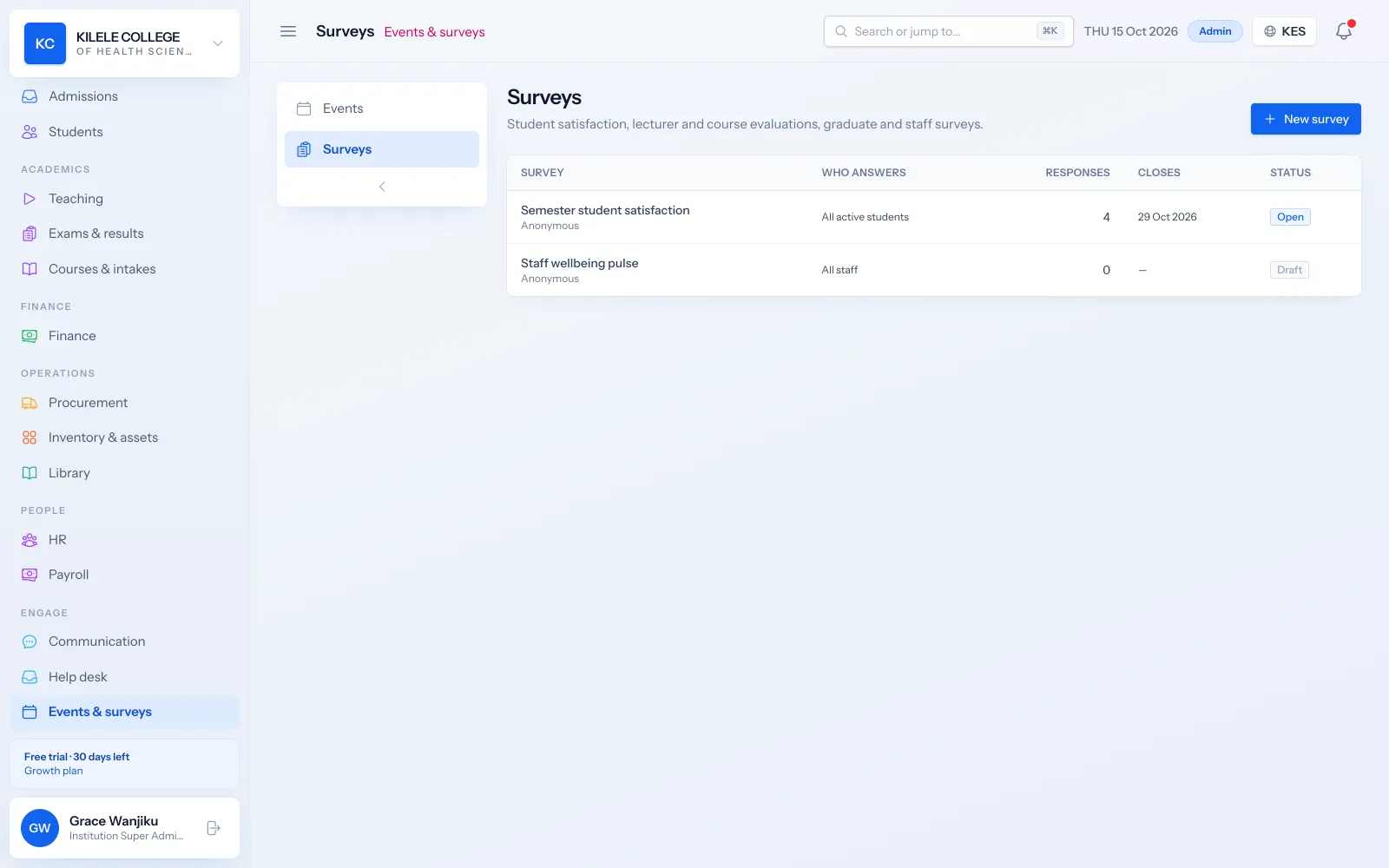 Soma360: Surveys